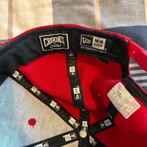 Crooks and Castles Red Snapback One Size Fits Most - Picture 4 of 5
